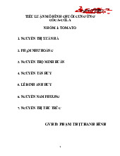 Tiểu luận mô hình chuỗi cung ứng Coca - Cola | Trường Đại học Thương Mại