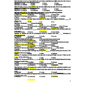 ĐỀ SỐ 37 - Test for Pronunciation and Stress Differences