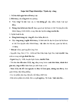 Soạn bài | Thực hành đọc: Vịnh cây vông Ngữ Văn 8 | Kết nối tri thức