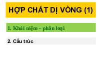 Hợp chất dị vòng | Bài giảng môn Hóa hữu cơ | Đại học Bách khoa hà nội