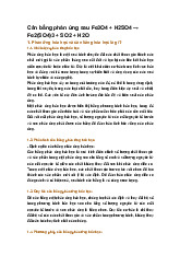 Cân bằng phản ứng sau Fe3O4 + H2SO4 → Fe2(SO4)3 + SO2 + H2O