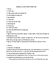 Chương 4: ngữ pháp tiếng việt môn Việt ngữ học | Đại Học Hà Nội