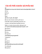 TOP câu hỏi trắc nghiệm Môn Giải phẫu học | Đại học Kỹ thuật Y - Dược Đà Nẵng