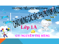 Giáo án điện tử Toán 1 Chân trời sáng tạo : So sánh các số có hai chữ số