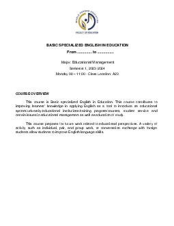 Tentative calendar Grading Policy 1 | Anh văn chuyên ngành | Đại học Khoa học Xã hội và Nhân văn, Đại học Quốc gia Thành phố HCM