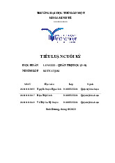 Tiểu luận ĐỀ TÀI: Phân tích môi trường kinh doanh của Công ty sữa Vinamilk trong bối cảnh Việt Nam và thế giới năm 2022 - 2023. Từ đó đề xuất giải pháp cải thiện công tác quản trị của công ty. môn Quản tri học - Trường Đại học Thủ Dầu Một