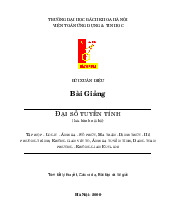 Chương 1: Tập hợp - Logic - Ánh xạ - Số phức | Bài giảng môn Đại số các nhóm ngành chuẩn | Đại học Bách khoa hà nội
