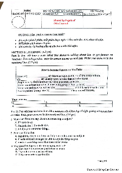 Đề thi chọn học sinh giỏi Tiếng Anh 9 THCS tỉnh Lâm Đồng năm học 2022-2023 (có đáp án)