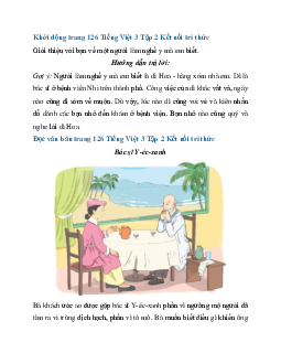 Giải SGK Tiếng Việt 3 trang 126, 127 Bài 29: Bác sĩ Y-éc-xanh - Đọc | Kết nối tri thức
