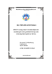 Vận dụng lý luận về mâu thuẫn để phân tích mâu thuẫn giữa xây dựng nền kinh tế độc lập, tự chủ với hội nhập kinh tế quốc tế của Việt Nam- Triết học Mác Lenin | Đại học Kinh Tế Quốc Dân