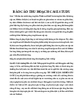 Báo cáo thu hoạch case study | Đại học Kinh tế thành phố Hồ Chí Minh