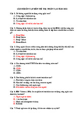 Câu hỏi ôn tập môn Trí tuệ nhân tạo năm 2022 | Trường Đại học Kinh Doanh và Công Nghệ Hà Nội