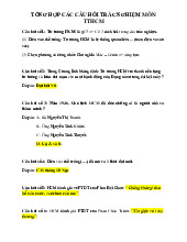 Đề cương môn Tư tưởng Hồ chí minh - Trường Đại học lao động -  xã hội