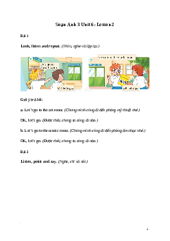 Giải Tiếng Anh lớp 3 Unit 6: Lesson 2 | Global Success