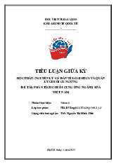 Tài liệu sưu tầm- Phân tích chuỗi cung ứng ngành sữa Việt Nam_KDQT