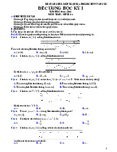 Đề cương học kỳ 1 Toán 12 năm 2025 – 2026 trường THPT Vân Cốc – Hà Nội