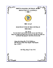 Bài kiểm tra giữa kỳ môn tâm lý học tiểu học - Đặc điểm tâm lý học sinh | Trường Đại học Sư phạm, Đại học Đà Nẵng