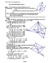 Tổng hợp Lý thuyết Chuyên đề Hình học không gian Toán 11
