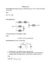Bài tập chương 2 - Tín hiệu và hệ thống | Trường Đại học Công nghệ, Đại học Quốc gia Hà Nội