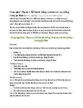 Công nghệ 7 Dự án 1: Kế hoạch  trồng và chăm sóc  cây trồng trong gia đình