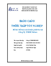 Báo cáo: Kế toán các khoản phải thu tại Công tyTNHH Nielsen | Trường Đại học Hoa Sen