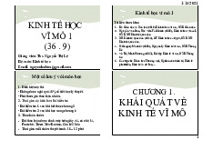 Bài giảng Kinh Tế Học Vĩ Mô | Trường Đại học Thương Mại