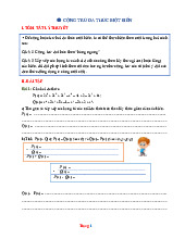 Bài Tập Toán 7 Cộng Trừ Đa Thức Một Biến Có Lời Giải