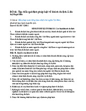 Tìm Hiểu Luật Du Lịch Và Quyền Lợi Khách Du Lịch Tại VN - Đề Tài 3-1. Môn Tổng quan du lịch | Đại học Trường Đại học Phenika.