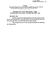 Đề cương ôn tập môn kiến thức chung kỳ thi tuyển công chức tỉnh Trà Vinh 2022 | Học viện Hành chính Quốc gia