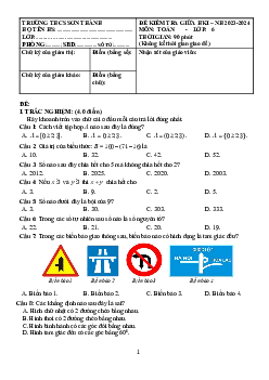 Đề giữa HKI Toán 6 năm 2023 – 2024 trường THCS Sơn Thành – Quảng Ngãi