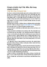 Công ty cổ phần là gì? Đặc điểm, đặc trưng công ty cổ phần