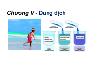 Chương V: Dung dịch | Bài giảng môn Quá trình thiết bị | Đại học Bách khoa hà nội