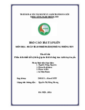 Phân Tích Thiết Kế Hệ Thống Quản Lý Bán Sách Trực Tuyến | Môn Phân tích thiết kế hệ thống thông tin - Đại học Tài nguyên và Môi trường Hà Nội