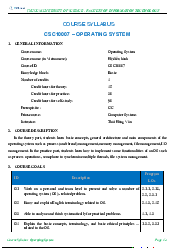 Đề cương ôn tập - Hệ Điều Hành | Trường Đại học Khoa học Tự nhiên, Đại học Quốc gia HCM