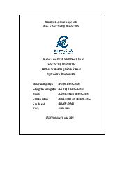 Xây dựng Website Bán Vợt Cầu Lông Yonex - Công nghệ thông tin | Trường đại học Điện Lực