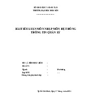 Hệ thống của Amazon | Tiểu luận Nhập môn hệ thống thông tin