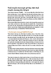 Thuế chuyển nhượng là gì? Quy định thuế chuyển nhượng trên thế giới