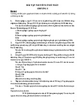 Bài tập nguyên lý kế toán Chương 1 | Đại học Nội Vụ Hà Nội