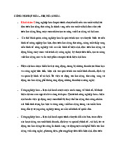 Khái niệm và Phân biệt Công nghiệp hóa - Hiện đại hóa