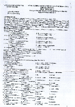 Kỳ thi OLYMPIC truyền thống 30-4 TP Hồ Chí Minh lần 1 năm 2015 môn Tiếng Anh 11