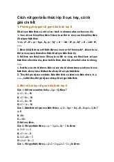 Cách rút gọn biểu thức lớp 8 cực hay, có lời giải chi tiết