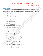 Công thức hạ bậc cao - Tài liệu tổng hợp