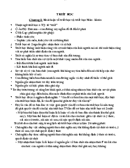 Triết Học - Tài liệu dễ học | Trường Đại học Giao thông Vận tải