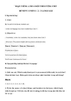 Review 1 lớp 6 Language
