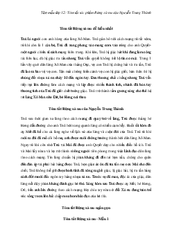 Tóm tắt tác phẩm Rừng xà nu của Nguyễn Trung Thành đầy đủ nhất | Văn mẫu 12