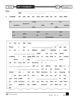 Bài tập ôn tập Unit 4 học phần Tiếng anh cơ bản