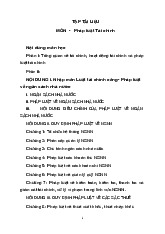 Bài giảng Môn Pháp Luật Tài Chính: Tổng Quan và Nội Dung Chính