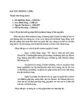 Bài tập chương 2 học phần Quản trị thương hiệu | Trường Đại học Phenikaa