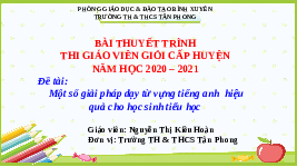 Giáo án điện tử Đạo đức 1 Chân trời sáng tạo : Thuyết trình