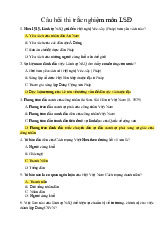 Câu hỏi thi thử trắc nghiệm | Tài liệu môn lịch sử Đảng cộng sản Việt Nam | Đại học Bách khoa hà nội